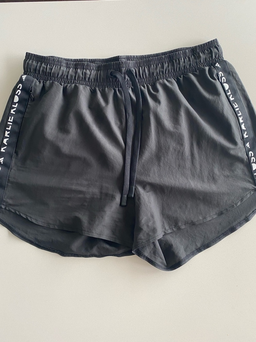 adidas Black Women's Athletic Shorts with Side Logo Trim